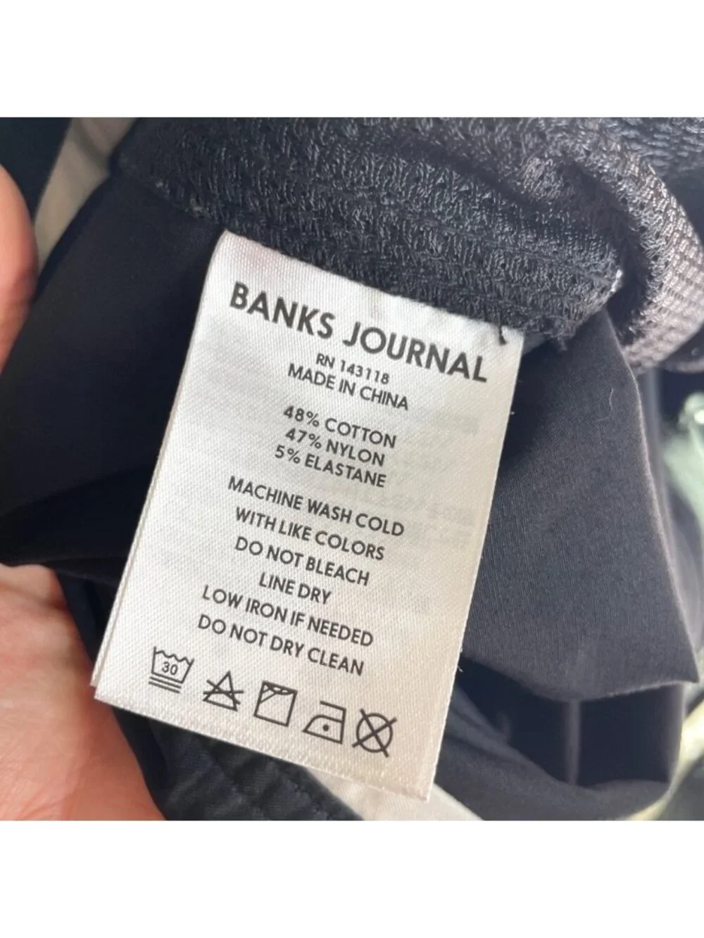 Banks Journal Men's Black Swim Shorts Size 38